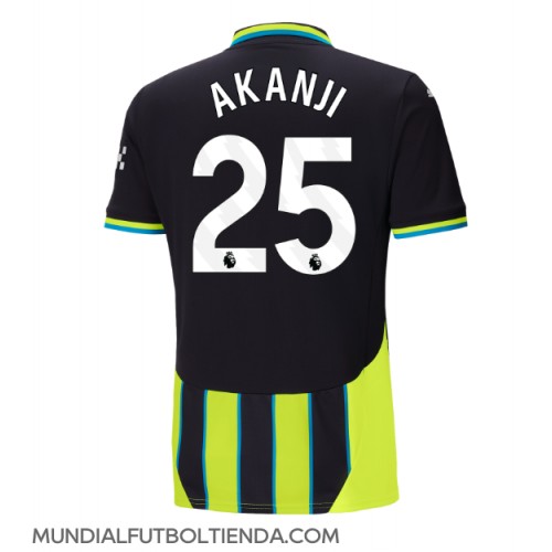 Camiseta Manchester City Manuel Akanji #25 Segunda Equipación Replica 2024-25 mangas cortas